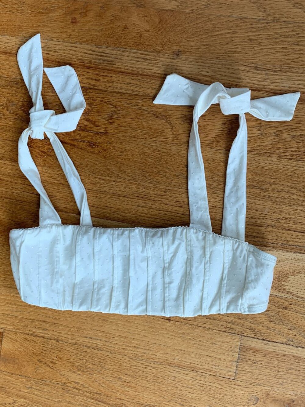 NWOT S Off-White MINKPINK Swim Bikini Top